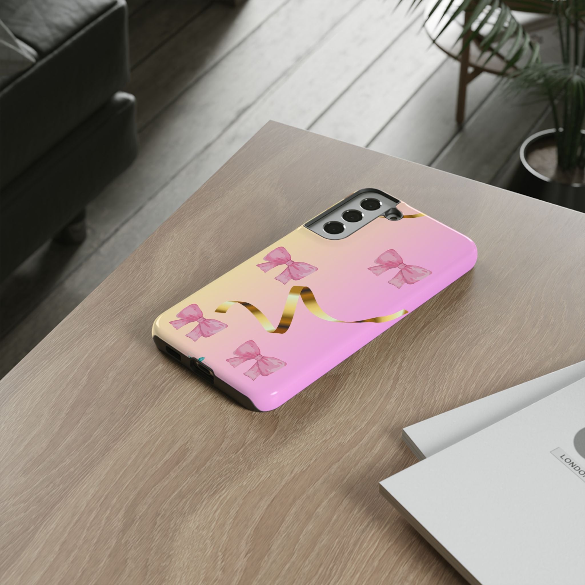 Pink Ribbon Phone Case for Iphone and Android
