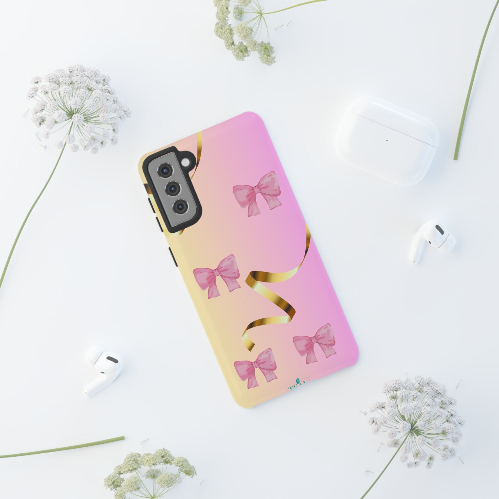 Pink Ribbon Phone Case for Iphone and Android