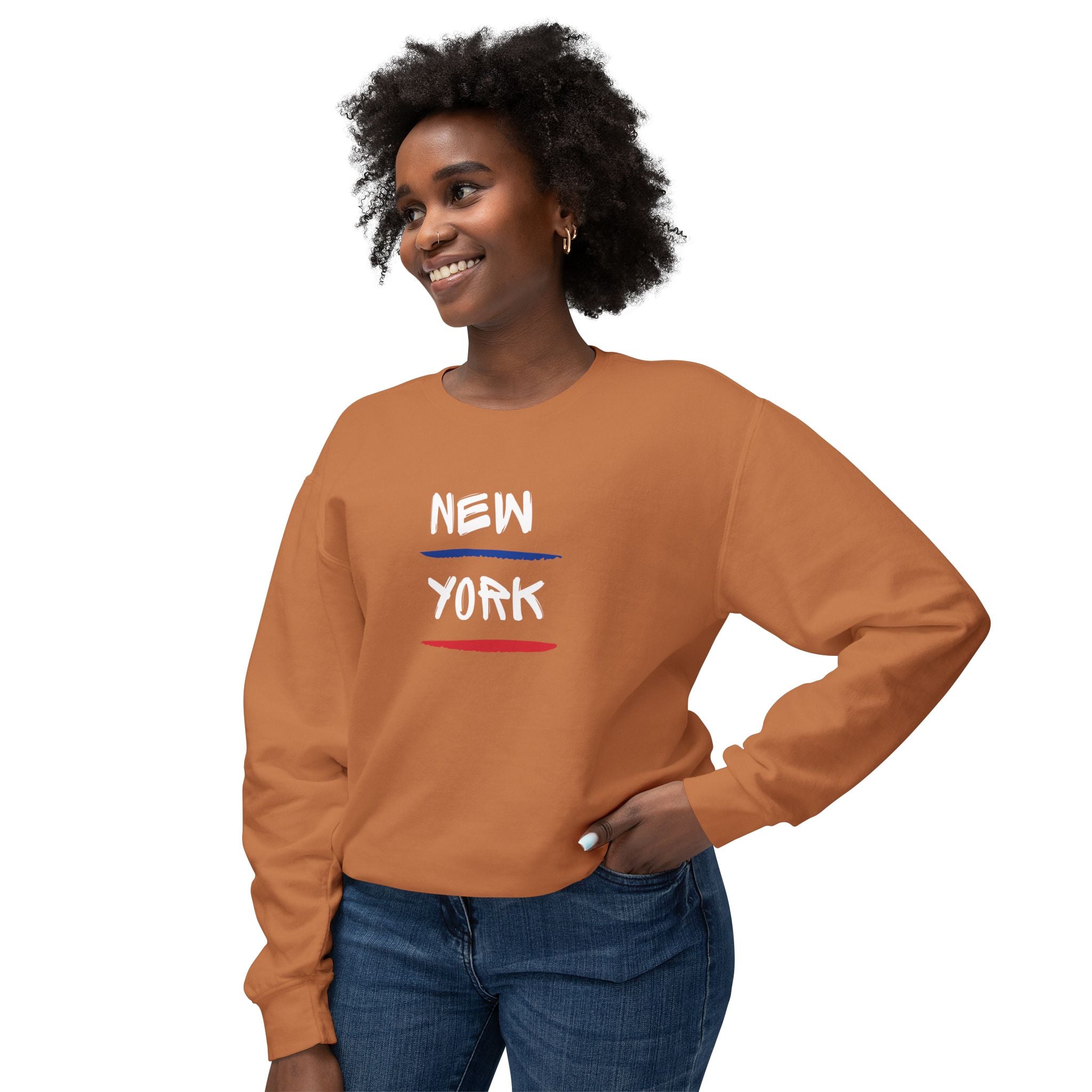 New York Stripe Lightweight Crewneck Sweatshirt