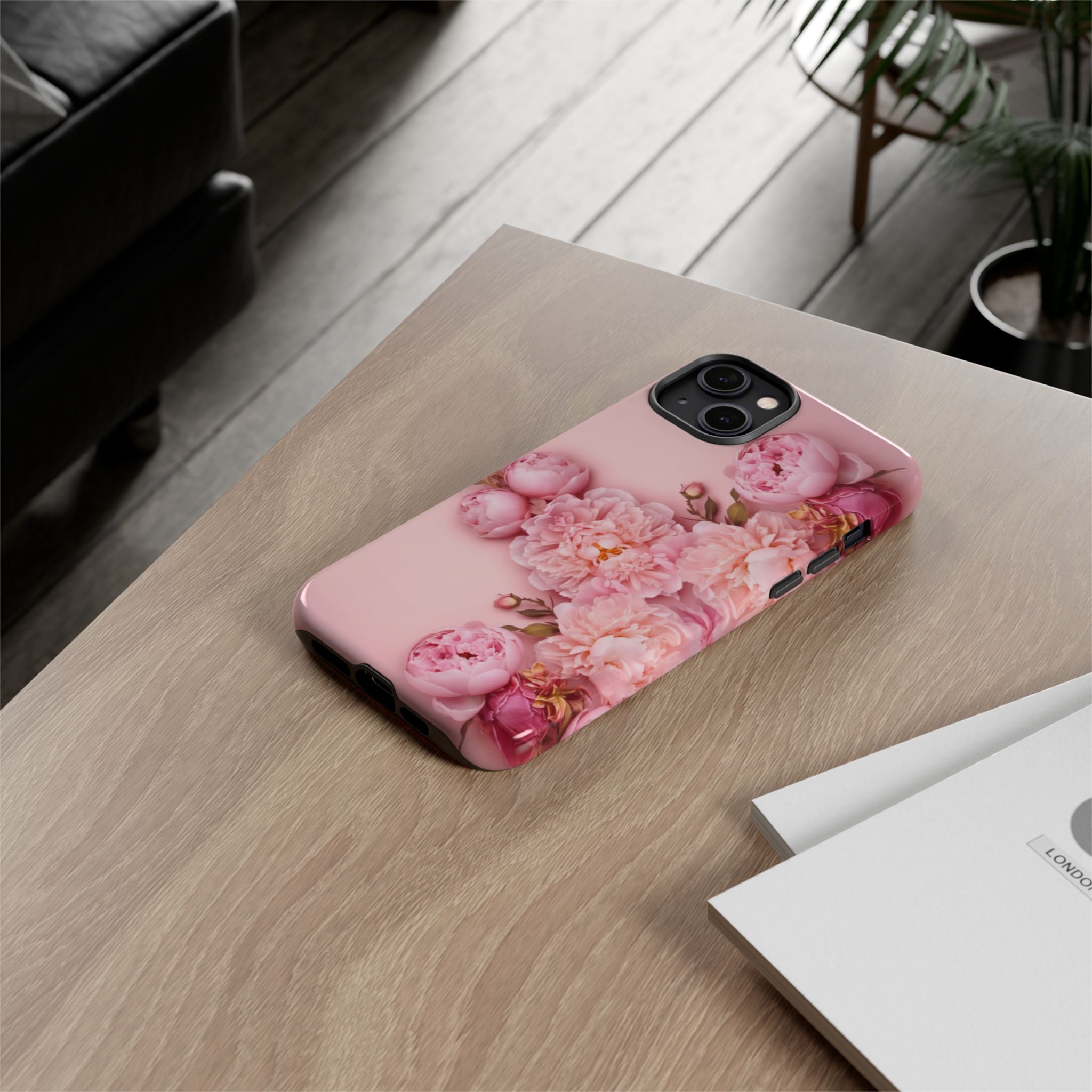 Pink Peony Phone Cases for Iphone and Android