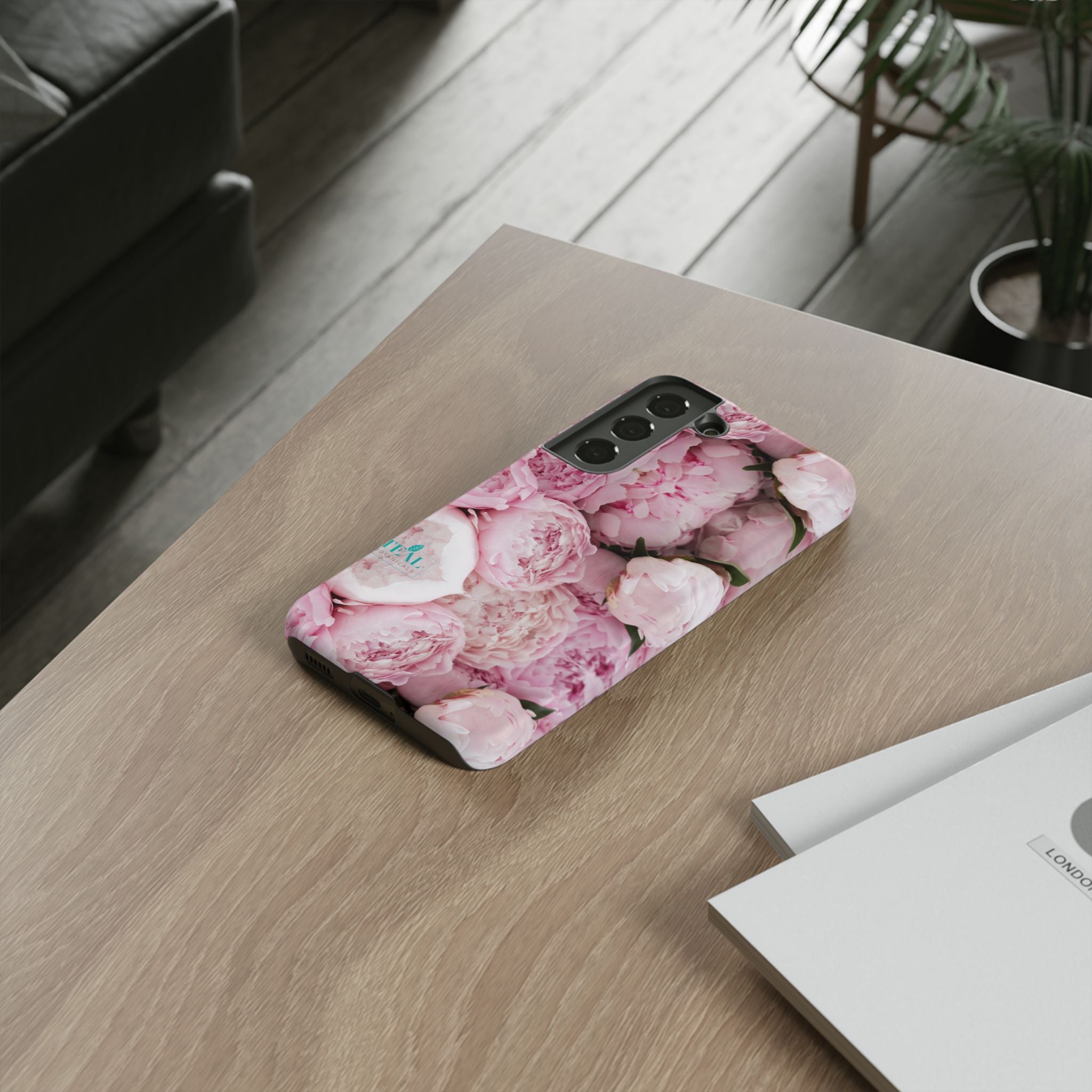 Pink Peonies Bouquet Phone Case Iphone and Android