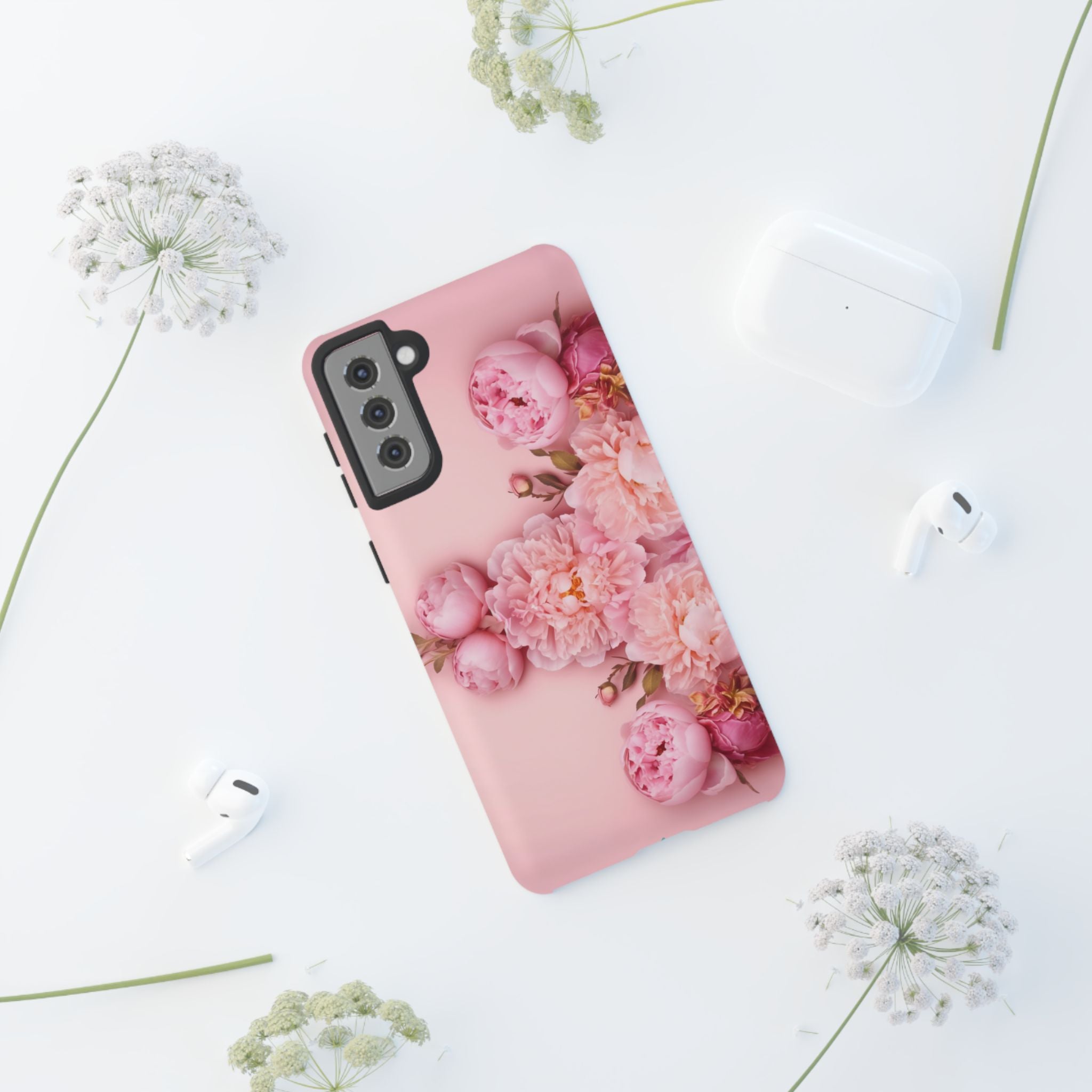 Pink Peony Phone Cases for Iphone and Android