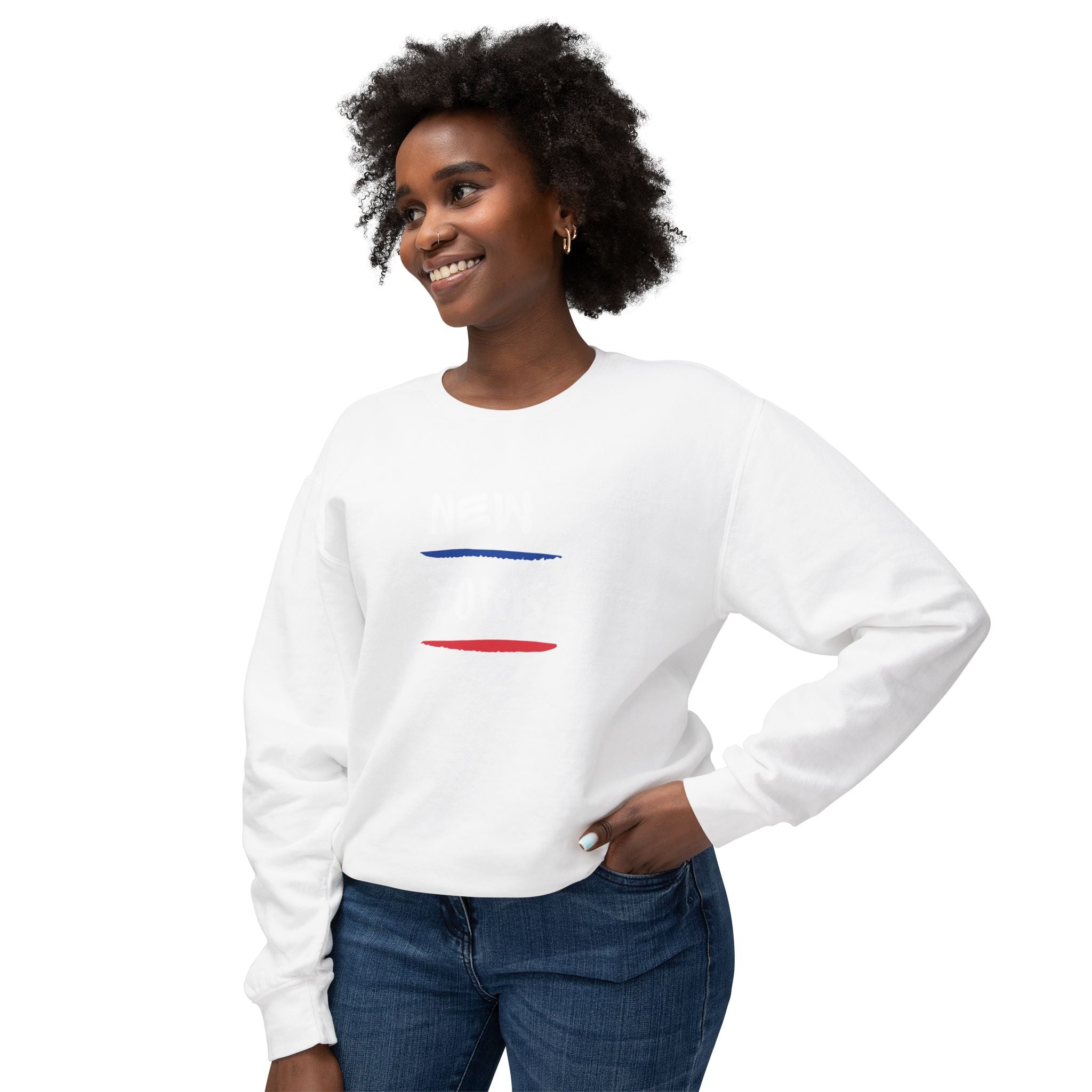 New York Stripe Lightweight Crewneck Sweatshirt