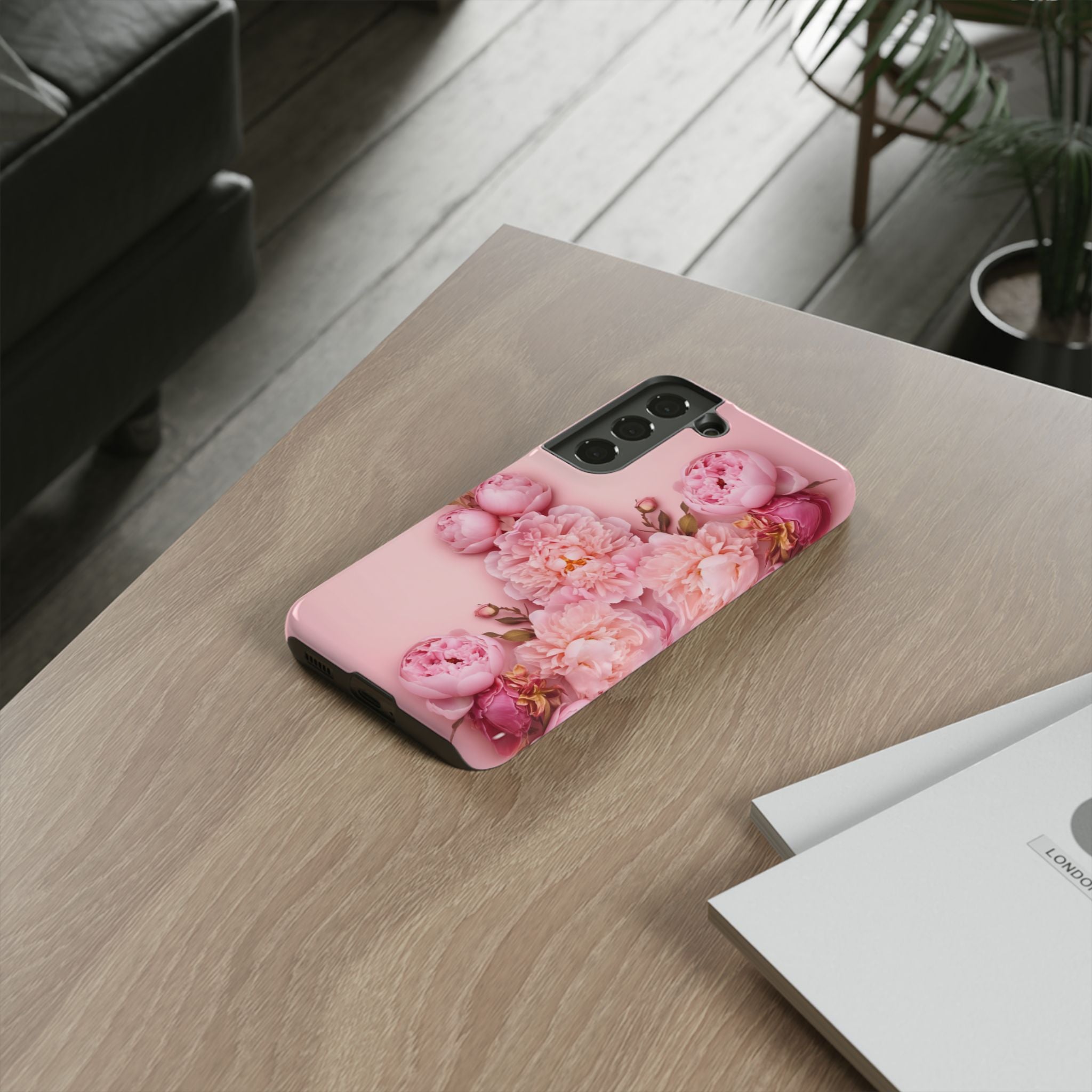 Pink Peony Phone Cases for Iphone and Android