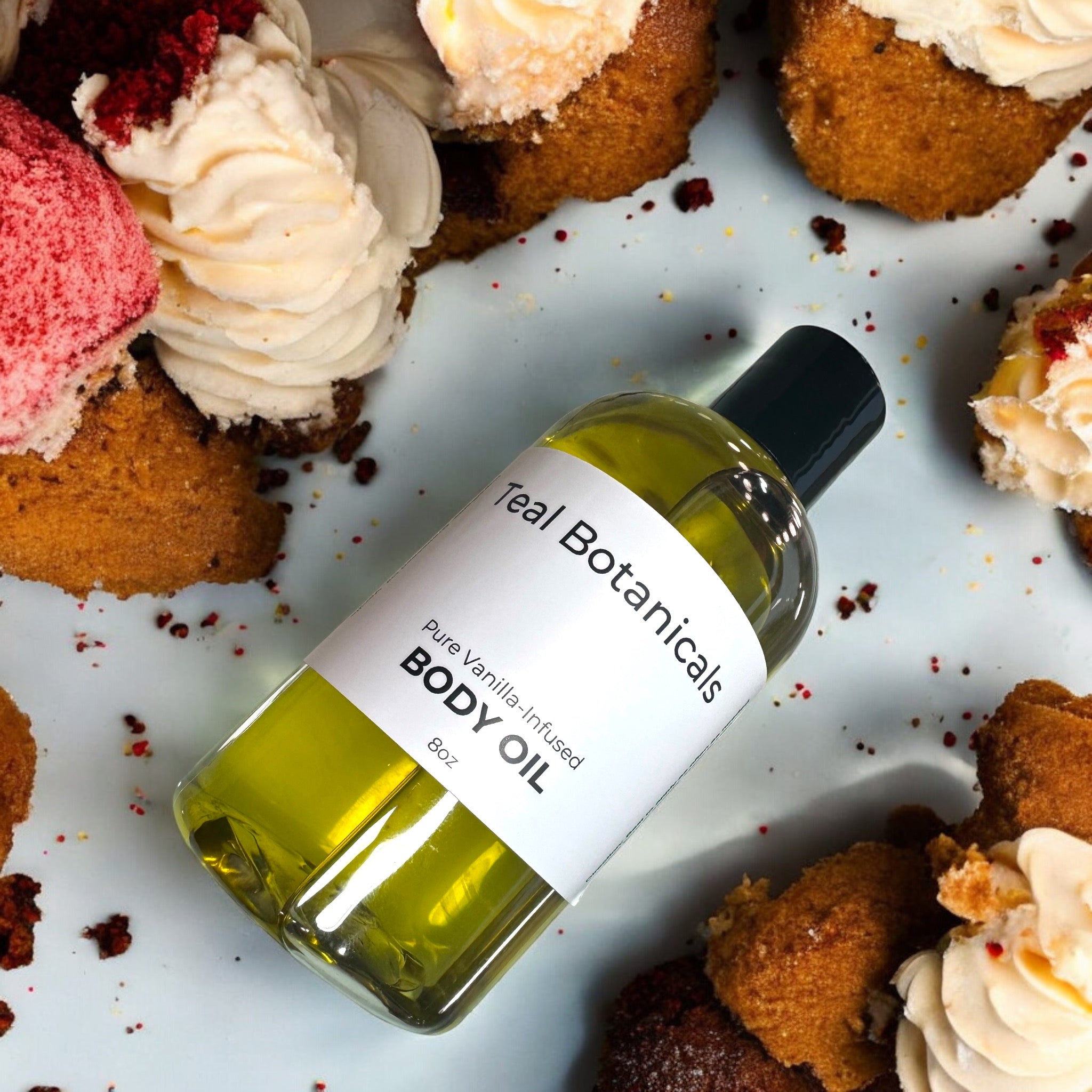 Gourmand Body Oil with Pure Vanilla-Infused Moisturizing Ingredients Strawberry Shortcake Fruiteeloops Baby Powder Warm Caramel Toasted Vanilla