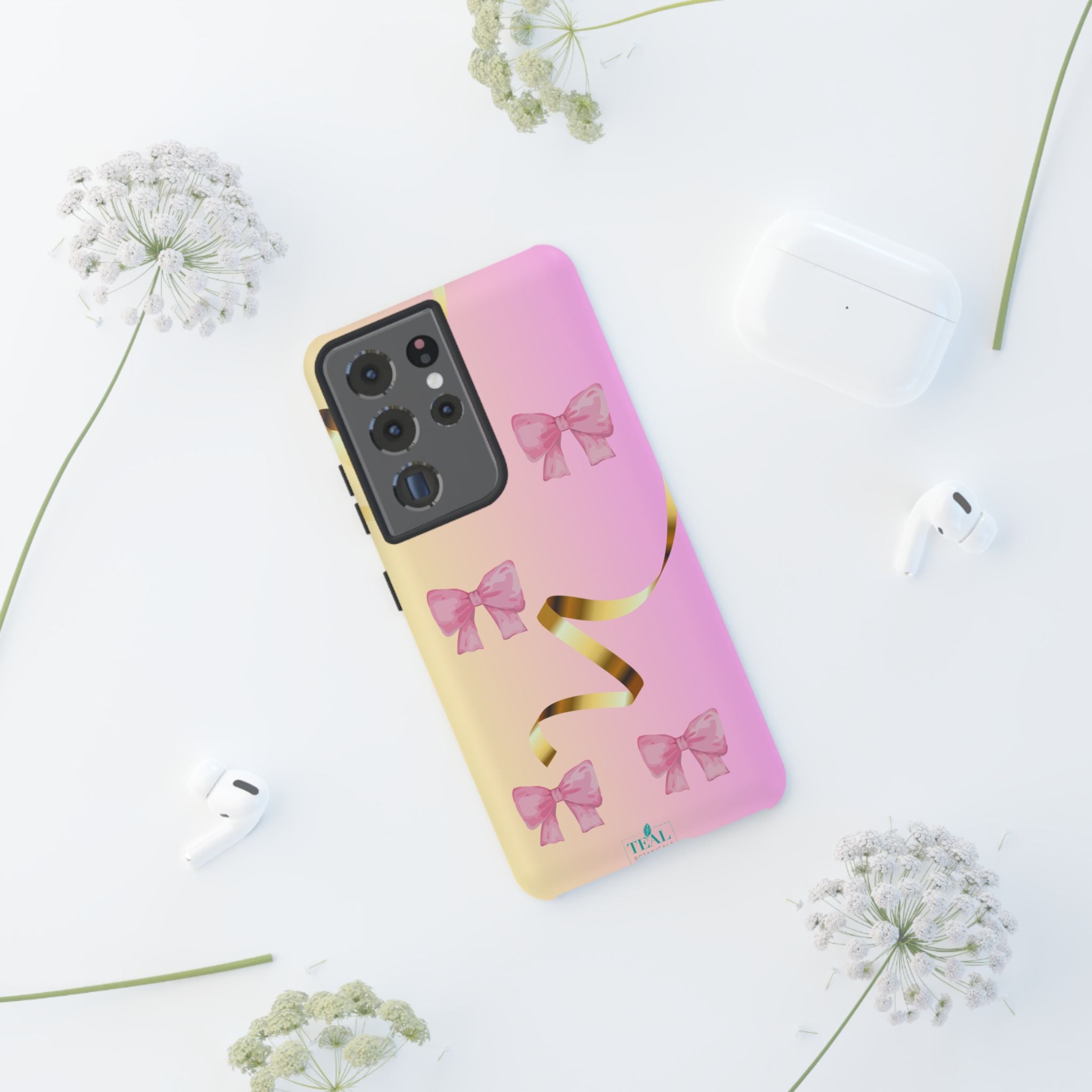 Pink Ribbon Phone Case for Iphone and Android