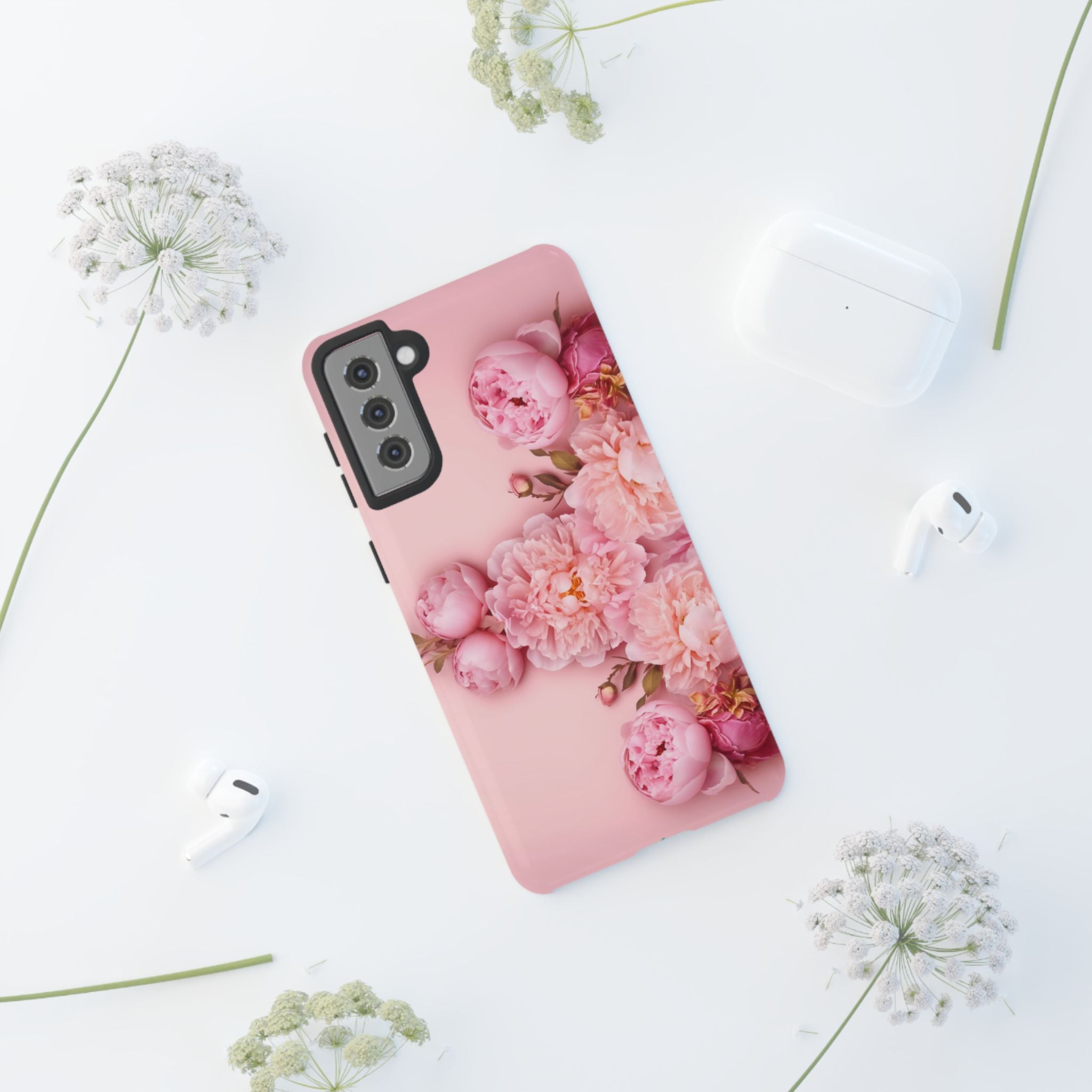 Pink Peony Phone Cases for Iphone and Android