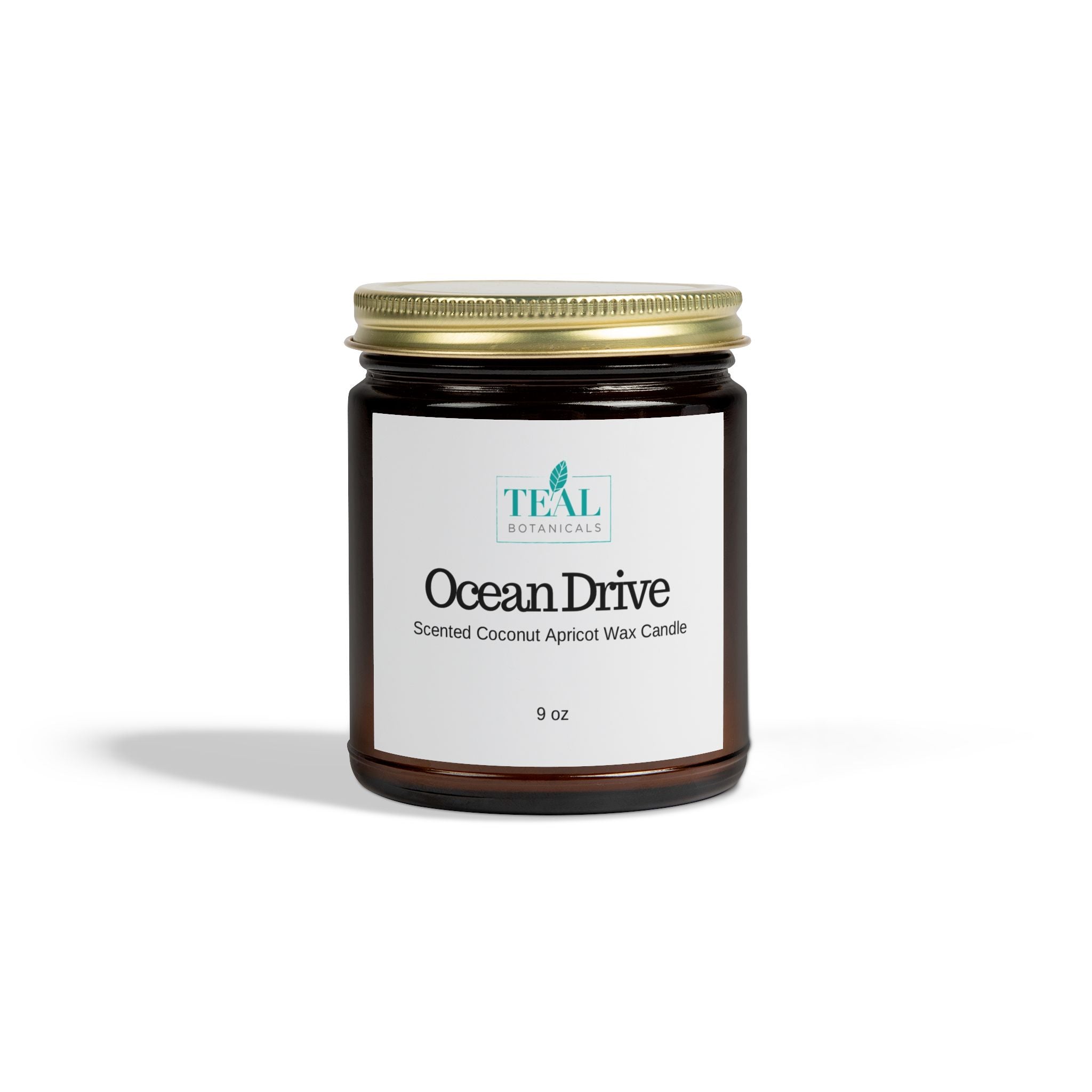 Ocean Drive Scented Candles, Coconut Apricot Wax (4oz, 9oz)