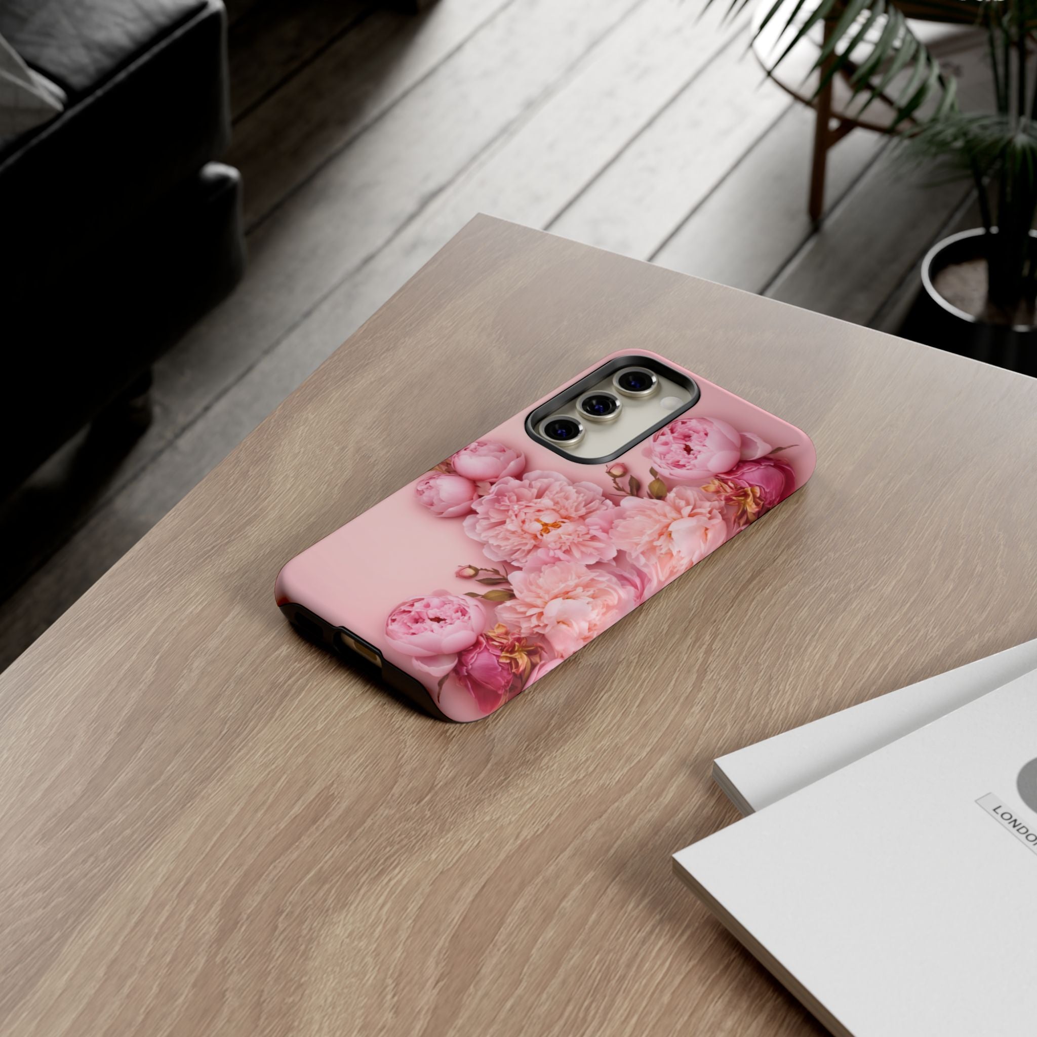 Pink Peony Phone Cases for Iphone and Android