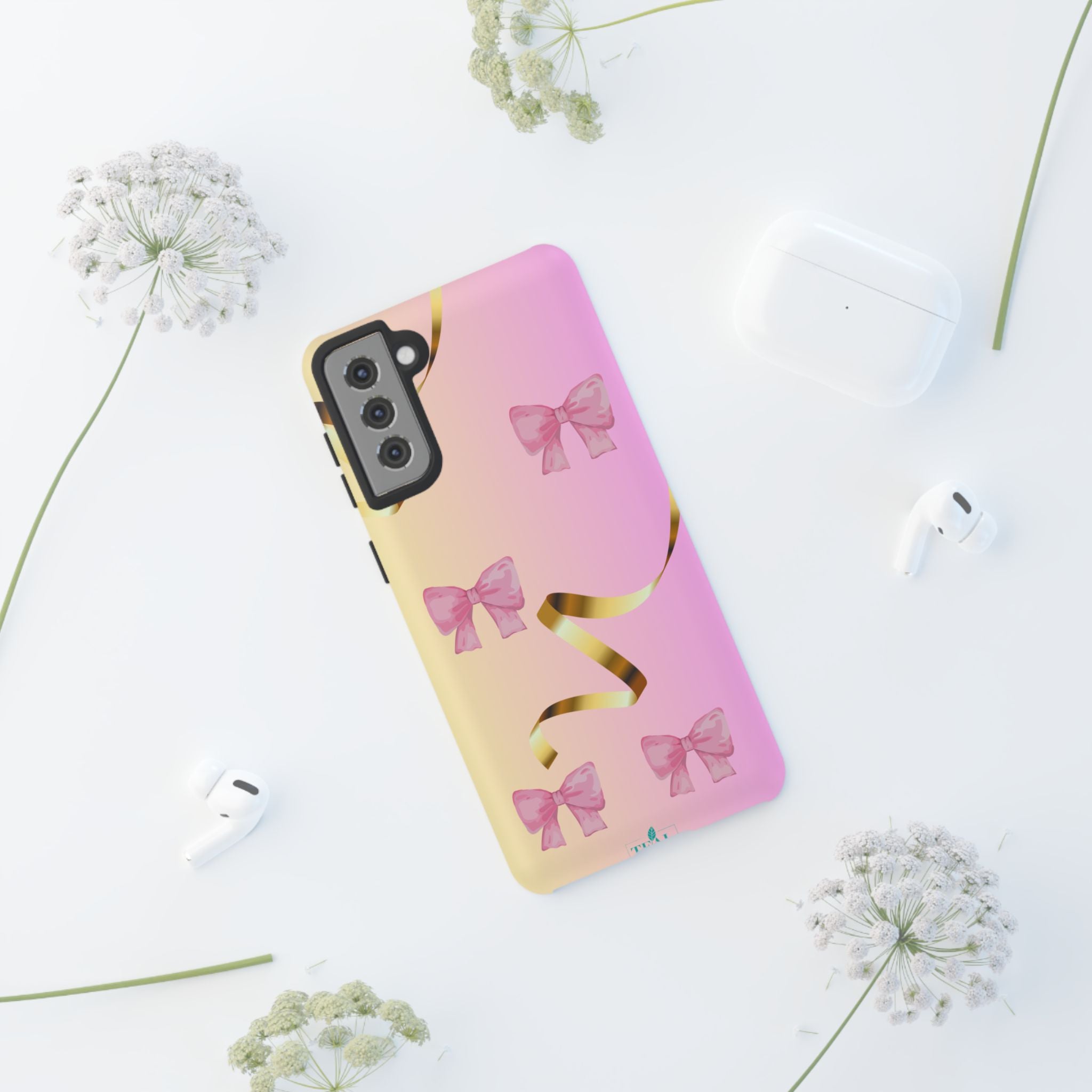 Pink Ribbon Phone Case for Iphone and Android