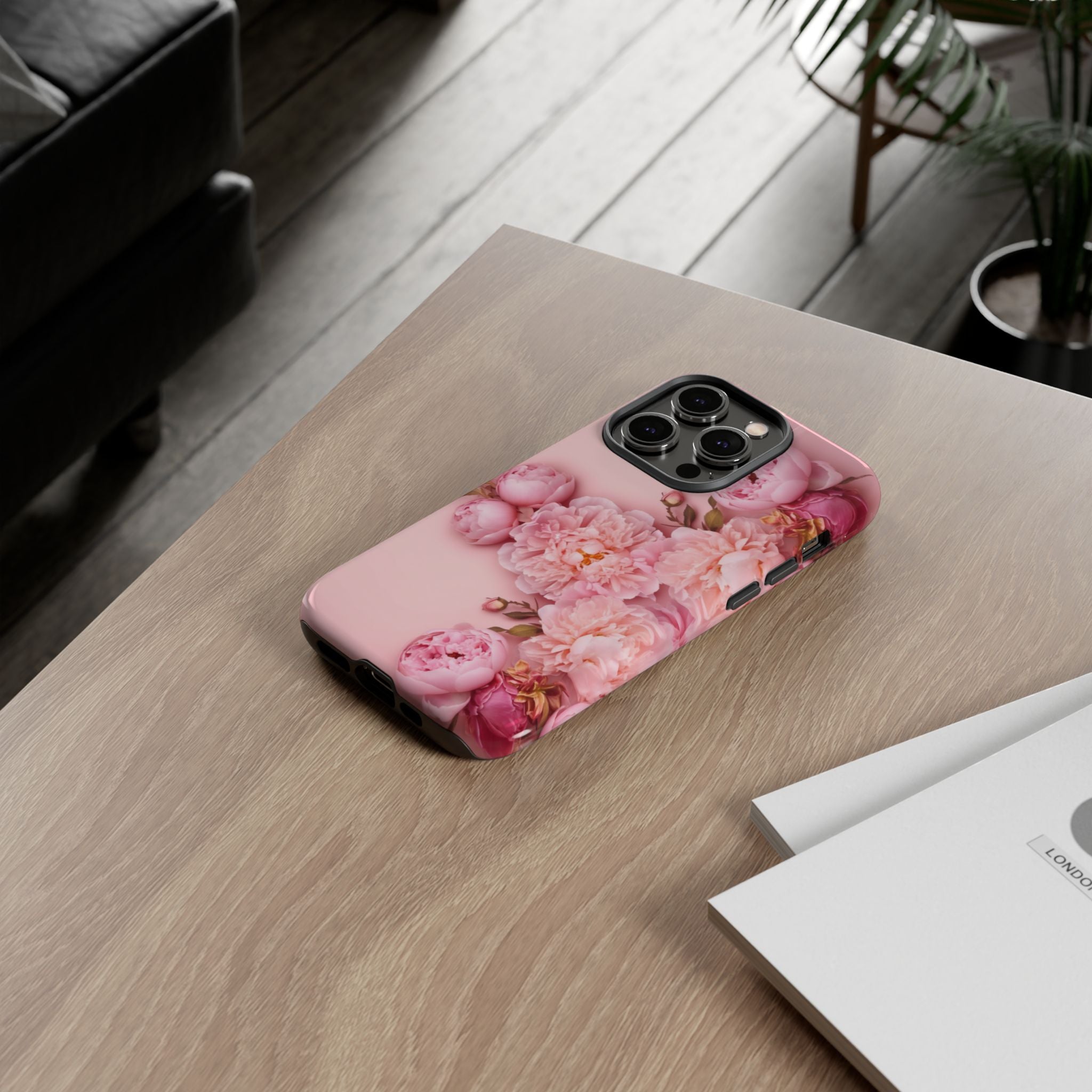 Pink Peony Phone Cases for Iphone and Android