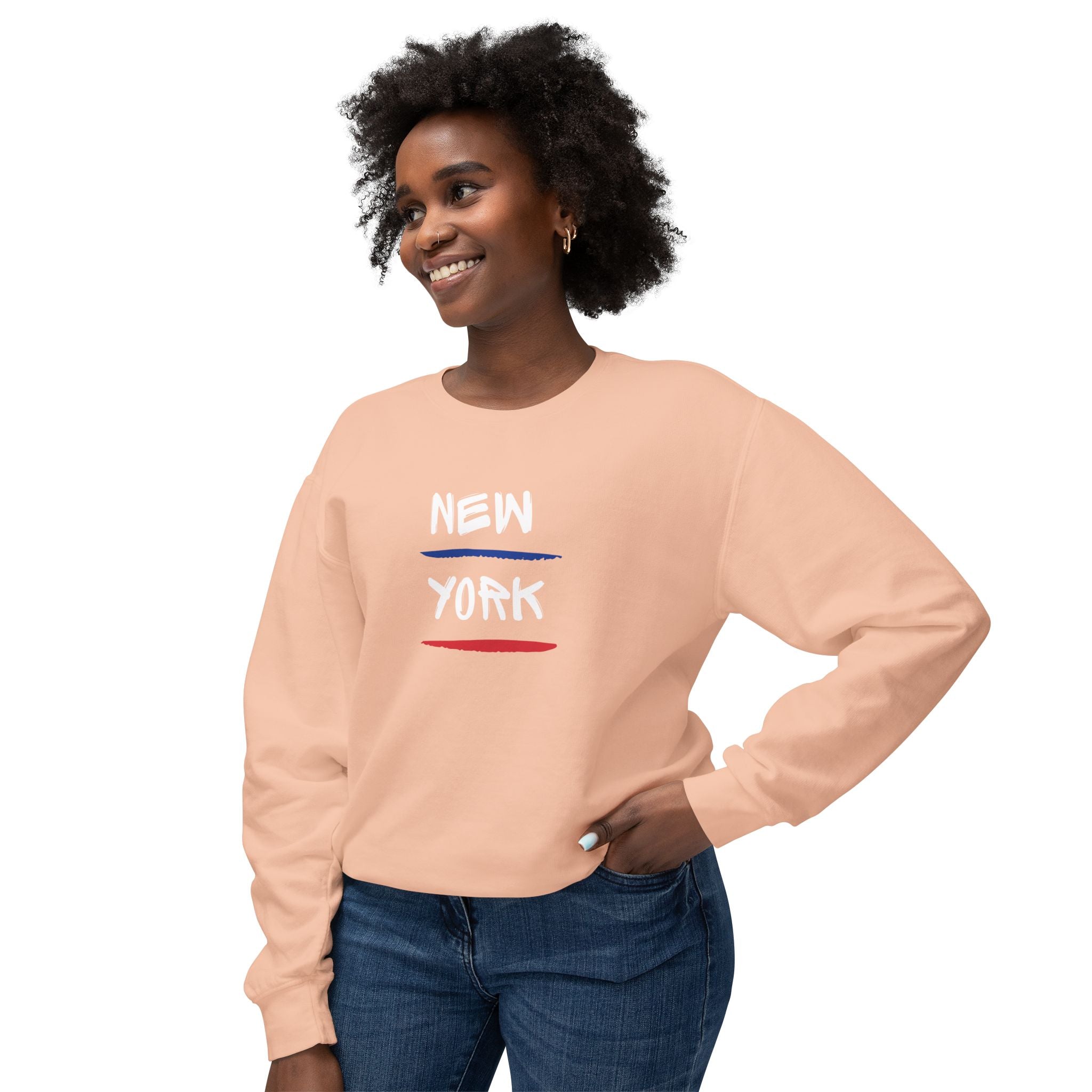 New York Stripe Lightweight Crewneck Sweatshirt