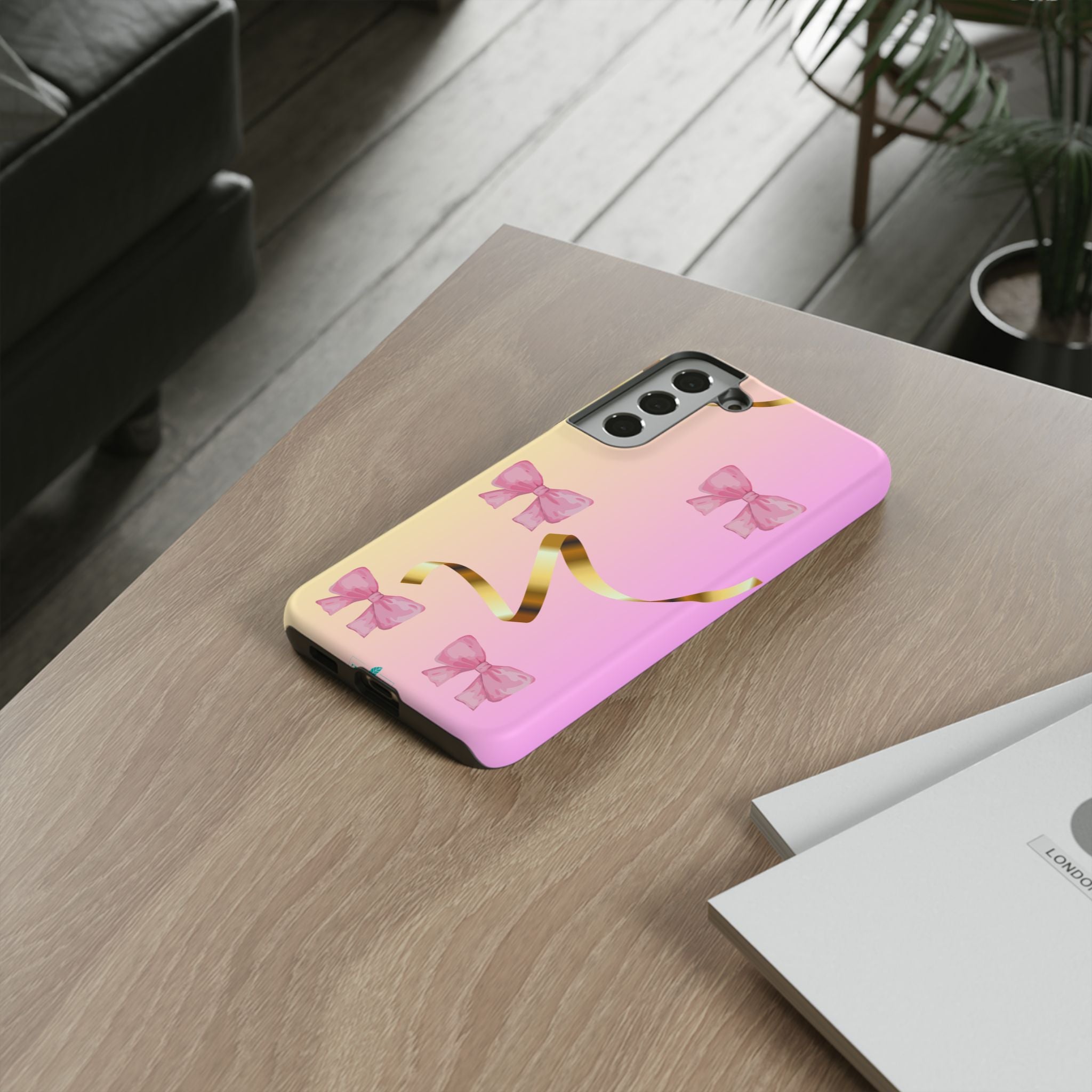 Pink Ribbon Phone Case for Iphone and Android