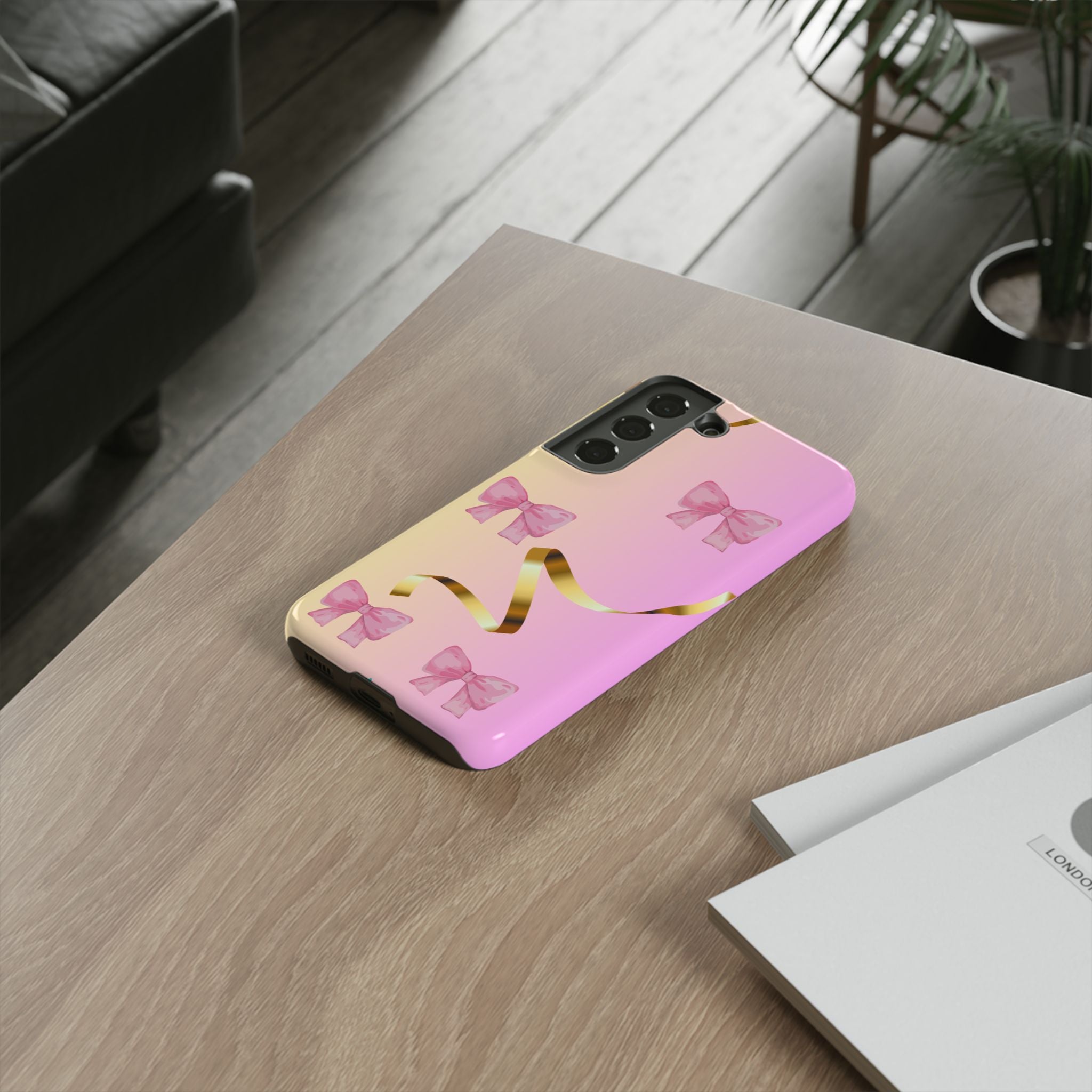 Pink Ribbon Phone Case for Iphone and Android
